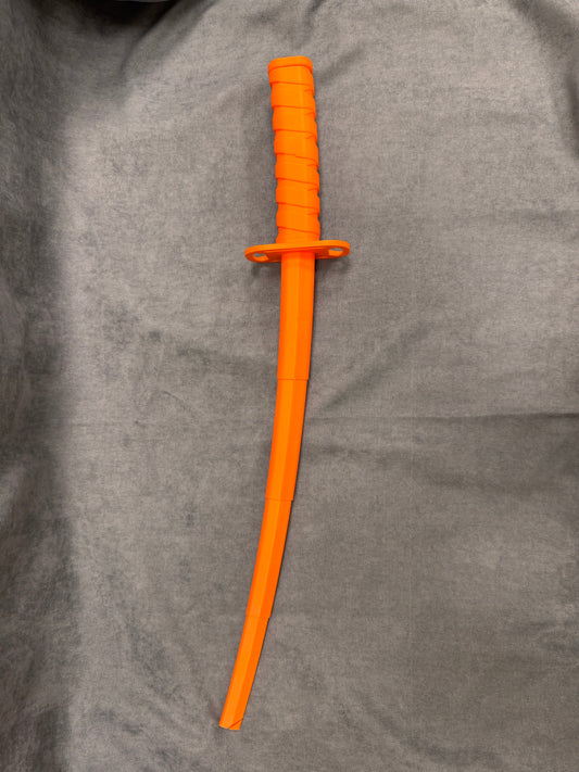 Narancssárga Modern Katana - látványos dísz- és szerepjáték kard - PLA Műanyag