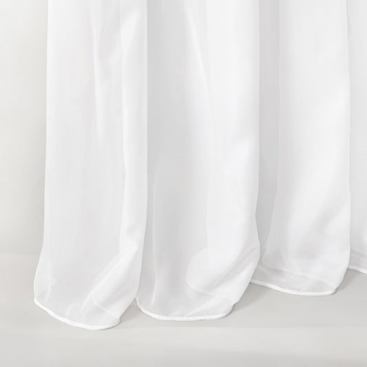 Fehér Voile Kész Függöny - Több Méretben